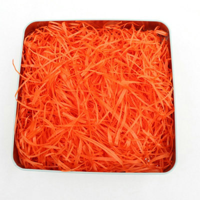 orange Tissue Color paper yarn Candy box Filler orange Raffia Shredded paper Confetti