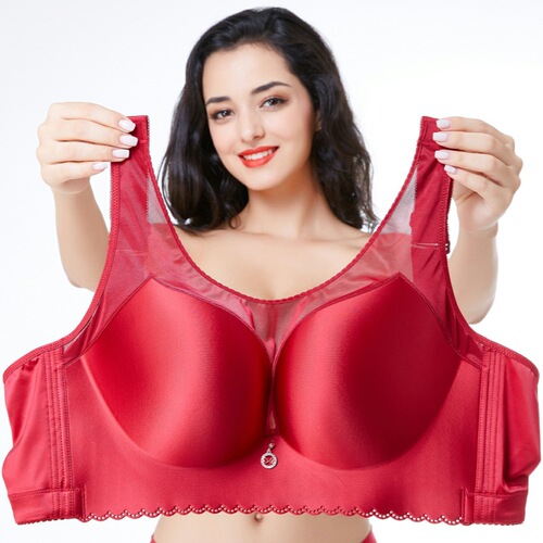 Seamless tube top with extra fat and enlarged cup ultra-thin large size bra tube top style anti-sagging bra wholesale