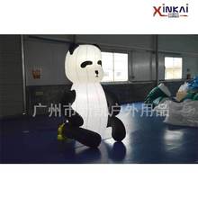 厂家直销 定制固定广告充气卡通人偶 充气卡通行走熊猫北极熊人偶