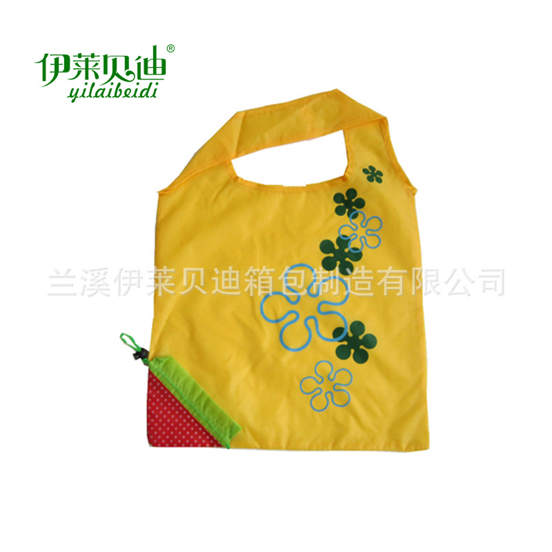 水果草莓袋现货秒发 草莓袋折叠购物袋 礼品草莓袋厂家可印logo