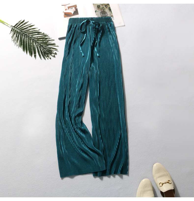 Micro business hot pleated ice silk chif...