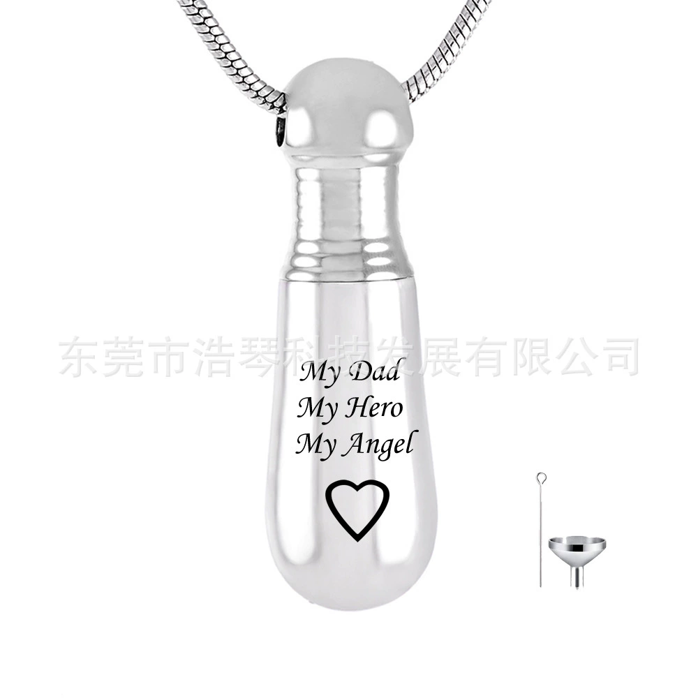 Мода Новый пепельное шкатулка кулон Мемориал домашнее животное пепельное ожерелье кремации ювелирные изделия простой флакон духов ювелирные изделия 0