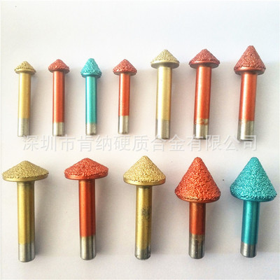 肯纳多层钎焊石材雕刻刀花岗岩刻字刀蘑菇头V型刻字刀墓碑刻字刀