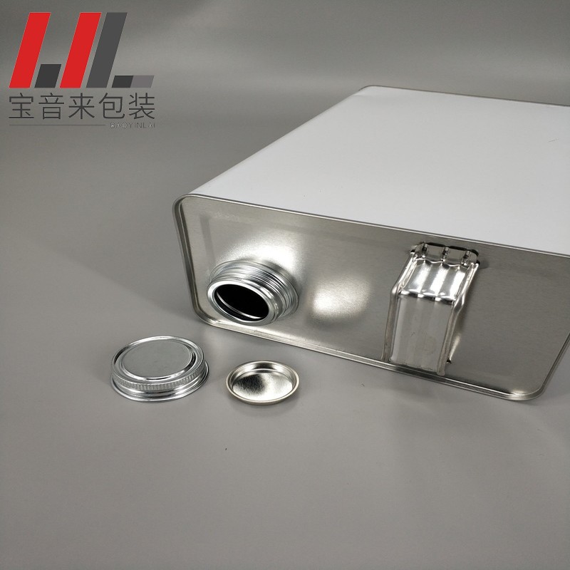 厂家专业供应1L小口方罐 化工油漆铁皮罐 指压盖1升方罐