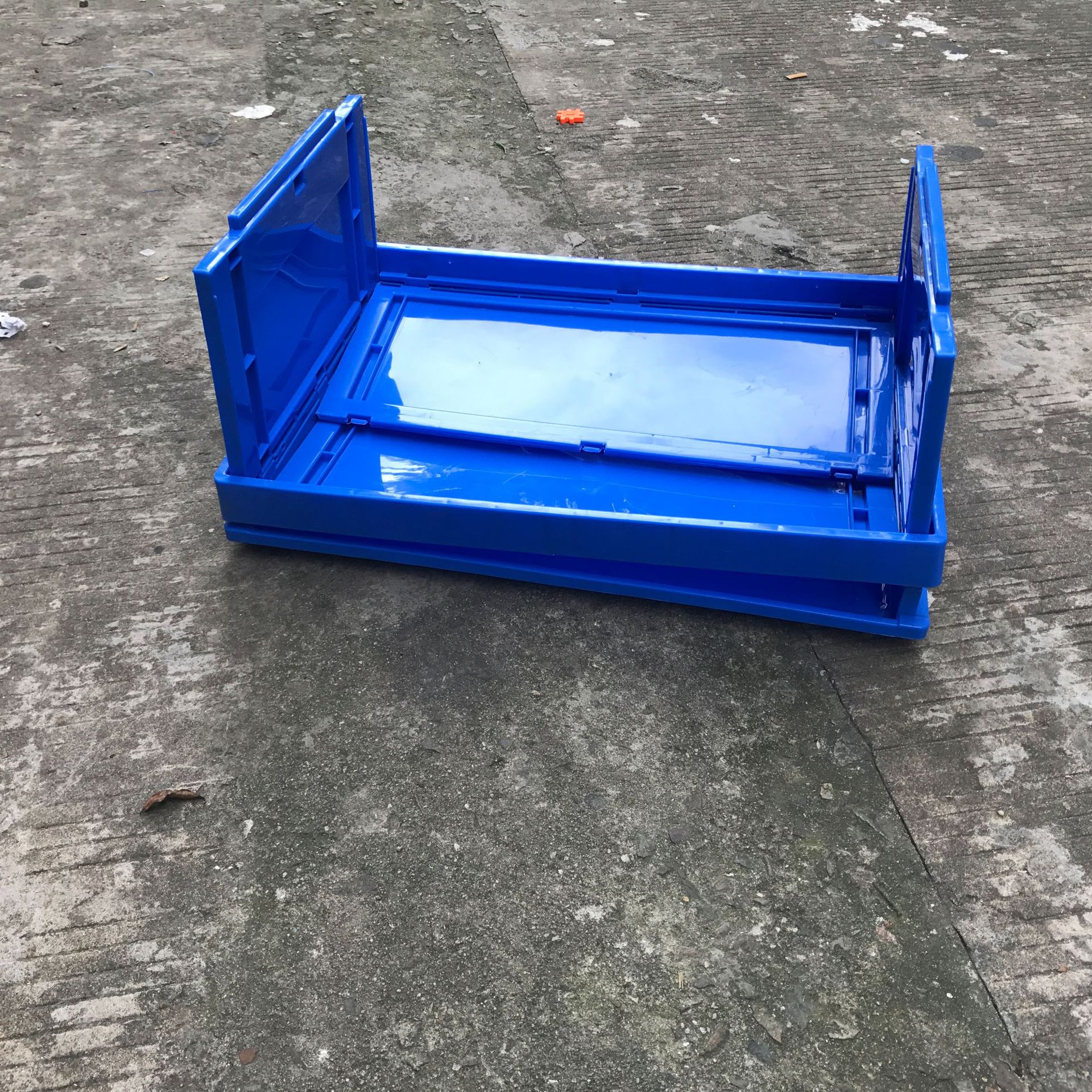 厂家批发塑胶折叠周转箱 仓库生鲜配送收纳箱 加厚塑料折叠周转箱