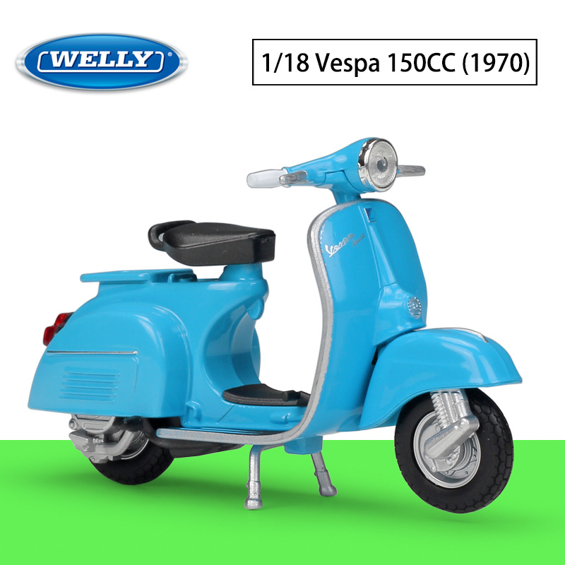 잘 와일리 1:18 BIAGGIO VESPA 1970 VESPA150 시뮬레이션 합금 스쿠터 모델