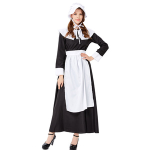 Halloween new century farm black maid farm maid bar service staff uniform wholesale