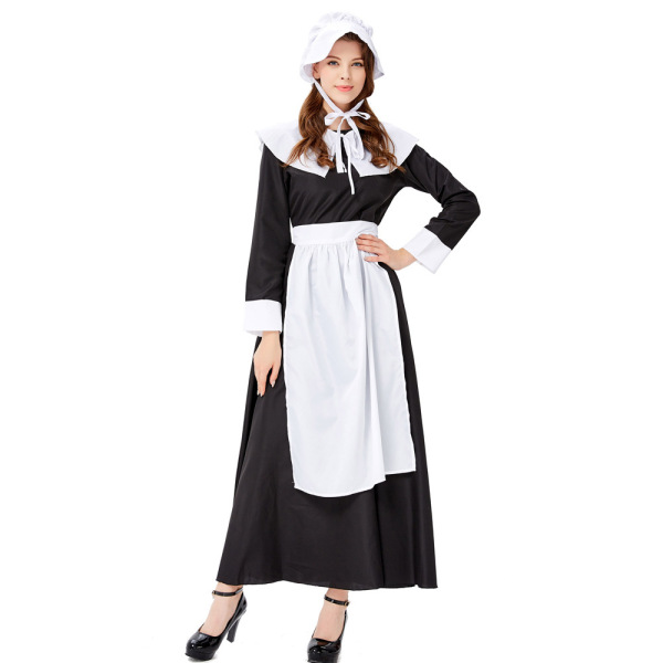 Halloween new century farm black maid farm maid bar service staff uniform wholesale