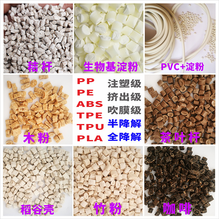 Wheat Straw Biology Degradation reunite with Plastic environmental protection Food grade daily Supplies PP Wheat Straw fibre Material Science