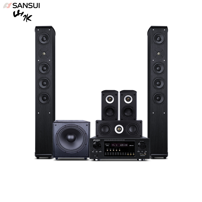 sansui home theater 5.1 channel multimedia speakers
