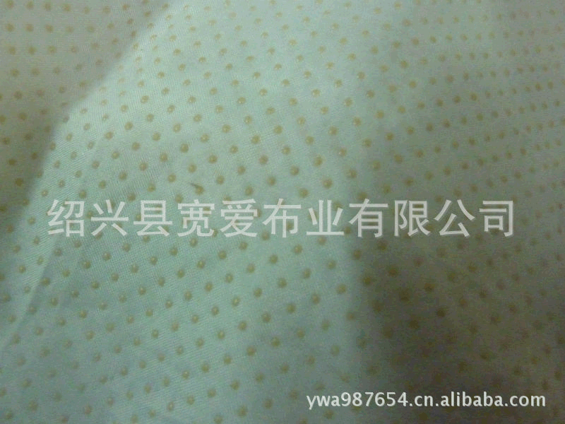涤纶华达呢 现货供应优质斜纹滴塑布 沙发坐垫防滑点塑华达呢面料