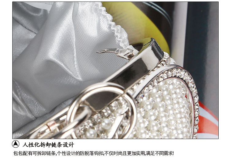 Classic Diamond-studded Evening Bag Handmade Beaded Spherical Diamond Rhinestone Evening Bag display picture 10