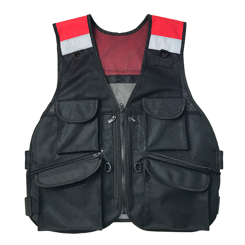 Refleksvest, motorcykelkørsel, natpatrulje, trafiksikkerhedsdragt, mesh åndbar hurtigsælgende refleksvest til_voghion.com