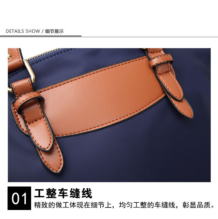 502g Weight Polyester Lining Material Zipper Closure Type Single Shoulder Strap Strap Type Bag Sets Bags Type Solid Color Pattern Fashion Style Square Shape Khaki, Red, Blue, Black Color Large Size Large Fashion Bag Sets 29