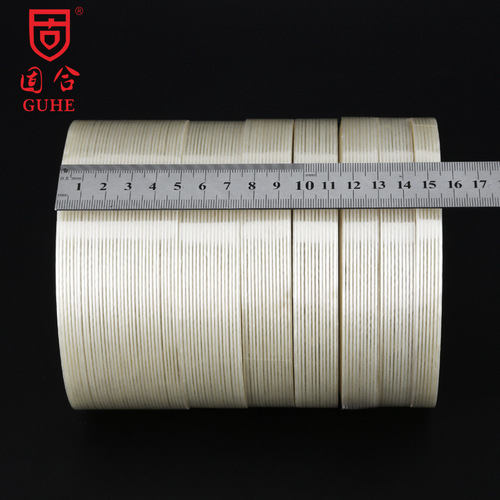 Fiber tape transparent glass high viscosity stripe model aircraft electrical appliance fixed sealing tape factory wholesale