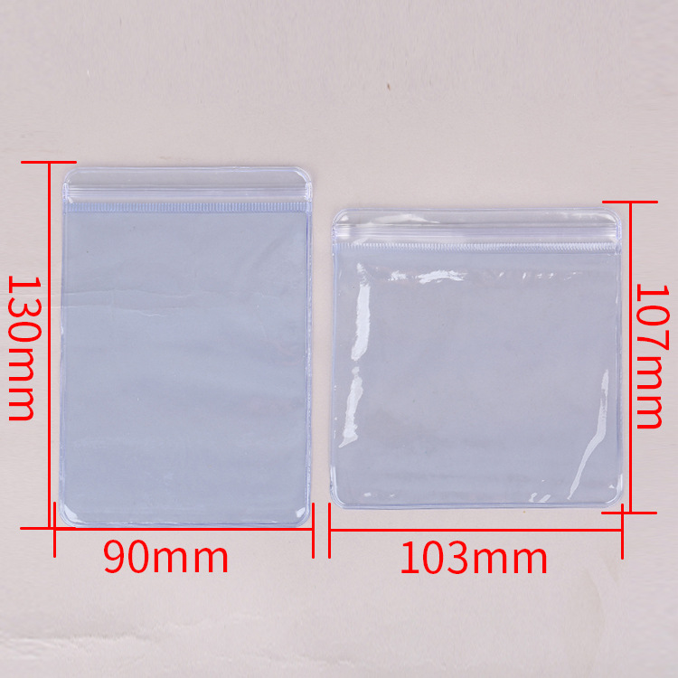 PVC duro Shell bolsillo sellado ziplock bolsa de joyería de cristal Wenwan bolsa de sellado espesado duro plástico transparente