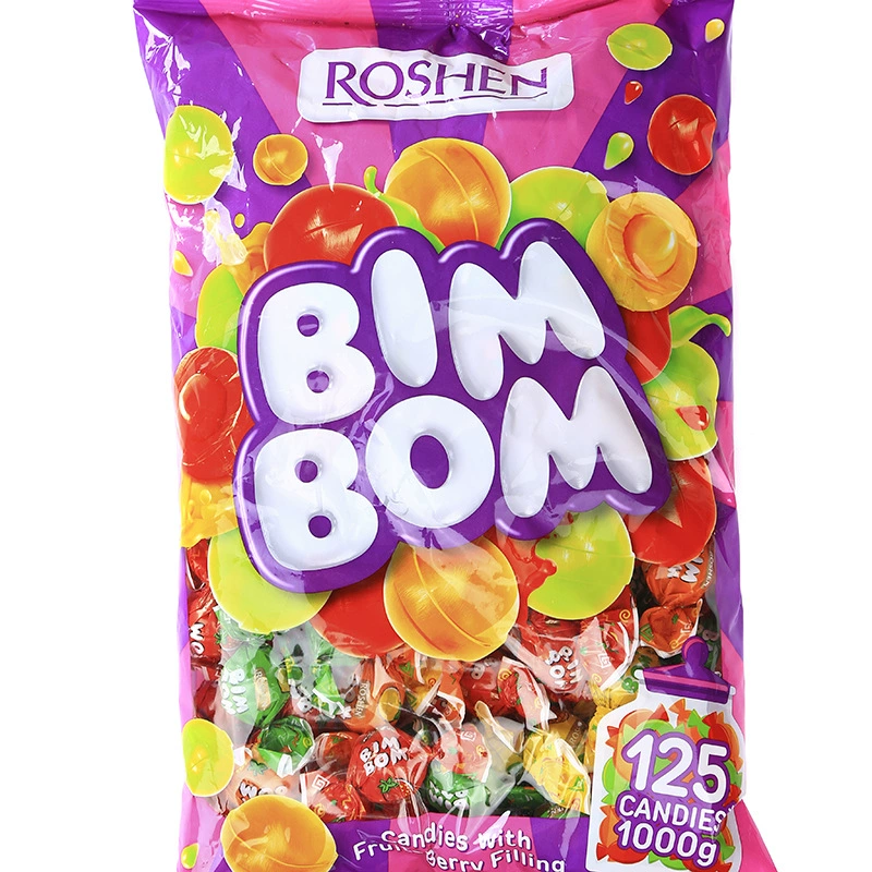 Ukraine imported like Ping Pong sandwich fruits hard sugar 500g/bag casual import snacks