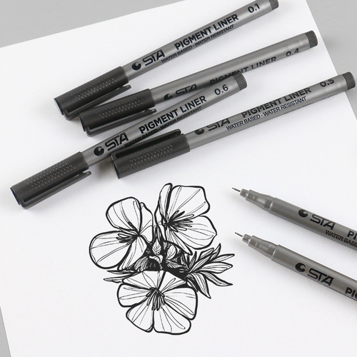 STA8050 art hook pen needle pen clothing animation design line drawing pen 9 models boxed