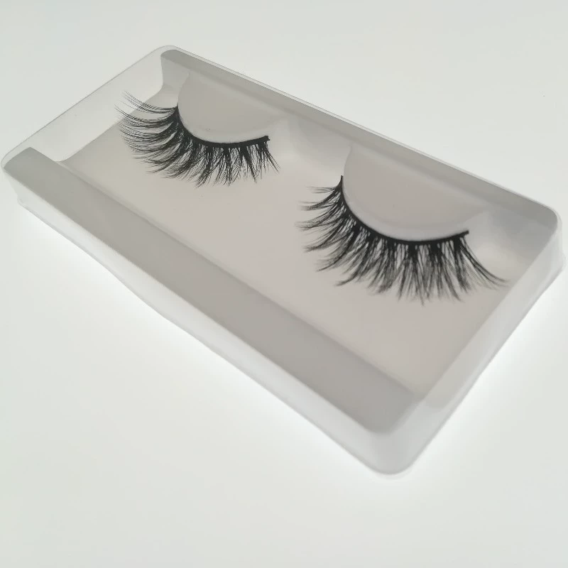 Long 3D False Eyelashes, P90 Style — Dramatic 15 mm Outer, 8 mm Inner, Black