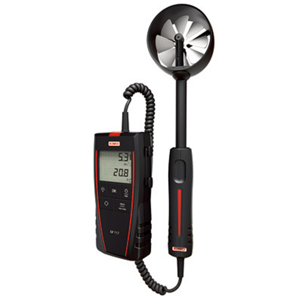 法国kimo风速计LV117叶轮风速仪风速 输入管道种类和尺寸测量风量