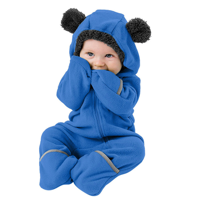 Abbigliamento per bambini Primavera e autunno inverno tuta da arrampicata con tutina a maniche lunghe con cappuccio e orso_voghion.com