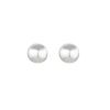 Silver needle from pearl, small fashionable earrings, silver 925 sample, simple and elegant design, internet celebrity