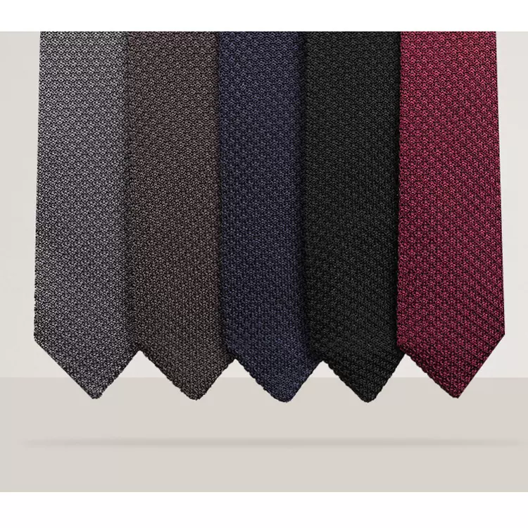 纯色针织领带 蜂窝网状时尚提花英伦7cm箭头型领带 尖头针织领带