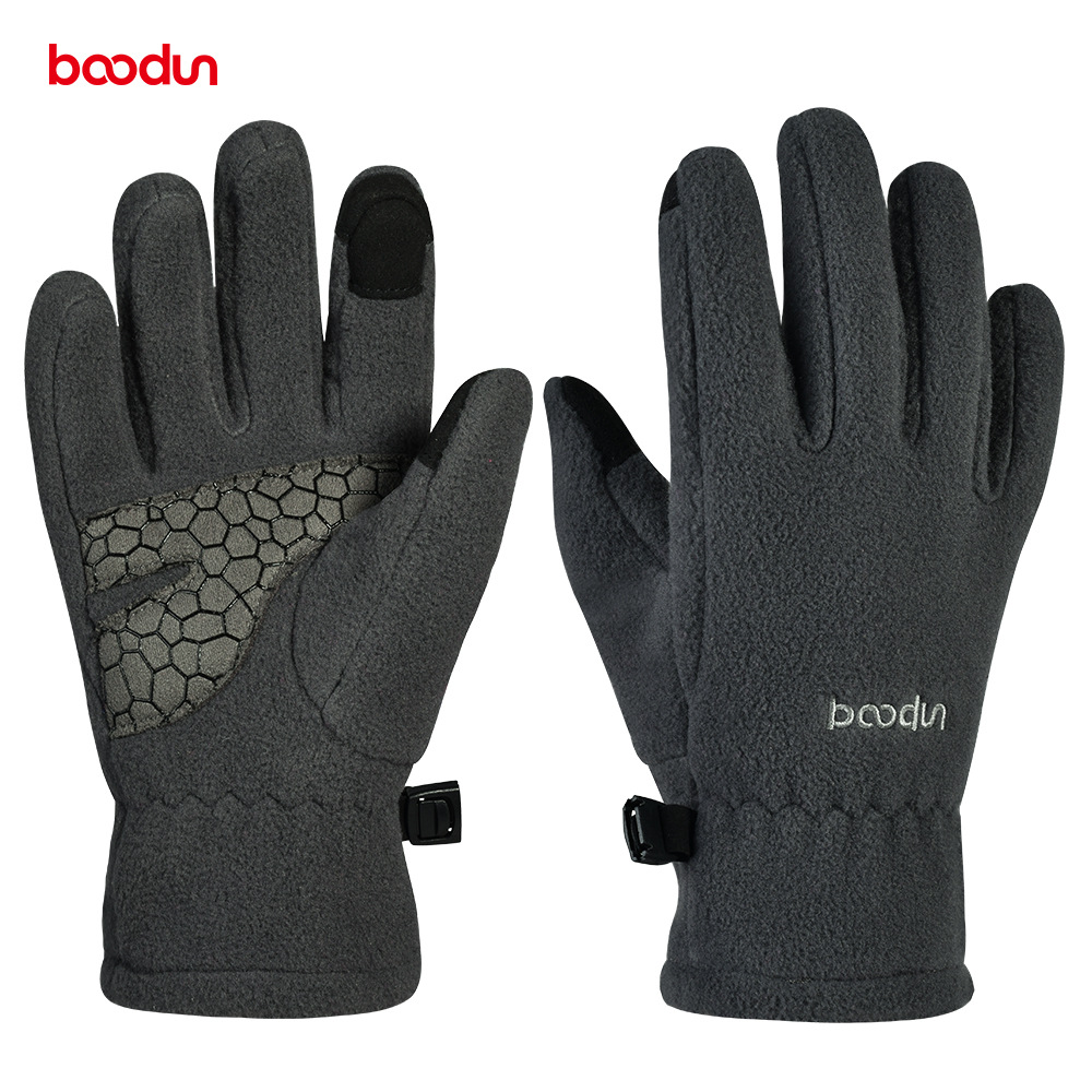 Nouveaux gants de cyclisme d'extérieur pour enfants Boodun pour garçons et filles, version hiver, gants chauds en velours épais pour écran tactile_voghion.com
