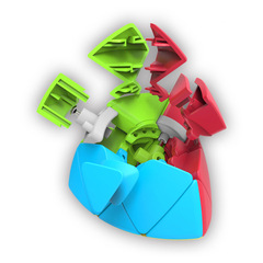 奇藝魔方三階二四五階金字塔全套 百變魔尺楓葉魔方兒童益智玩具