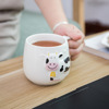 Milk Cup ceramic cup dairy cow modeling ceramic mug breakfast cup logo cow cup