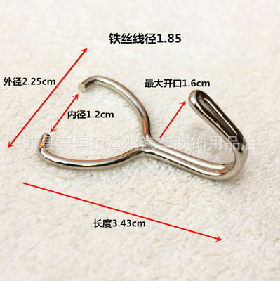 Manufactor Direct selling Metal Wall hook Wall Sticking hook Both sides Opening No trace Sticking hook hook 102