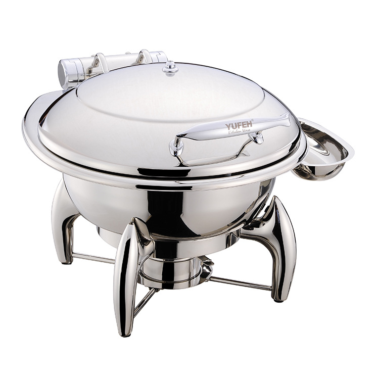 4L圆型液压式自助餐炉 电磁炉固定板不锈钢自助餐炉厂家直销批发
