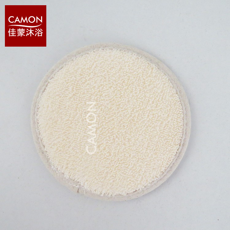 Natural Hard Ramie Bath Wipes, Ramie Cloth Edge Oval Bath Sponge Wipes, Natural Bath Series