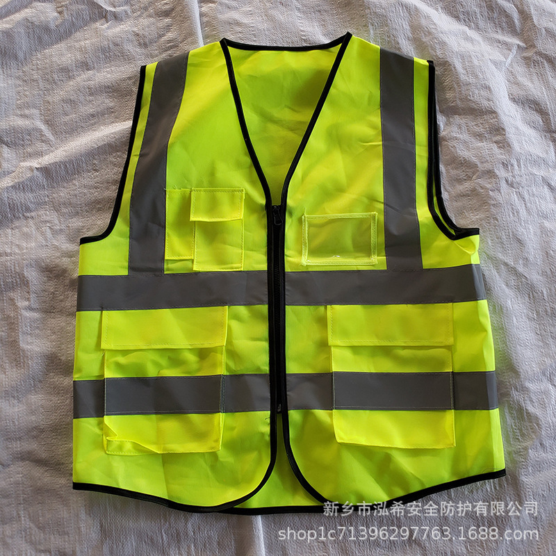 反光背心安全马甲工地反光衣施工反光马甲黄反光服印logo厂家批发-阿里巴巴