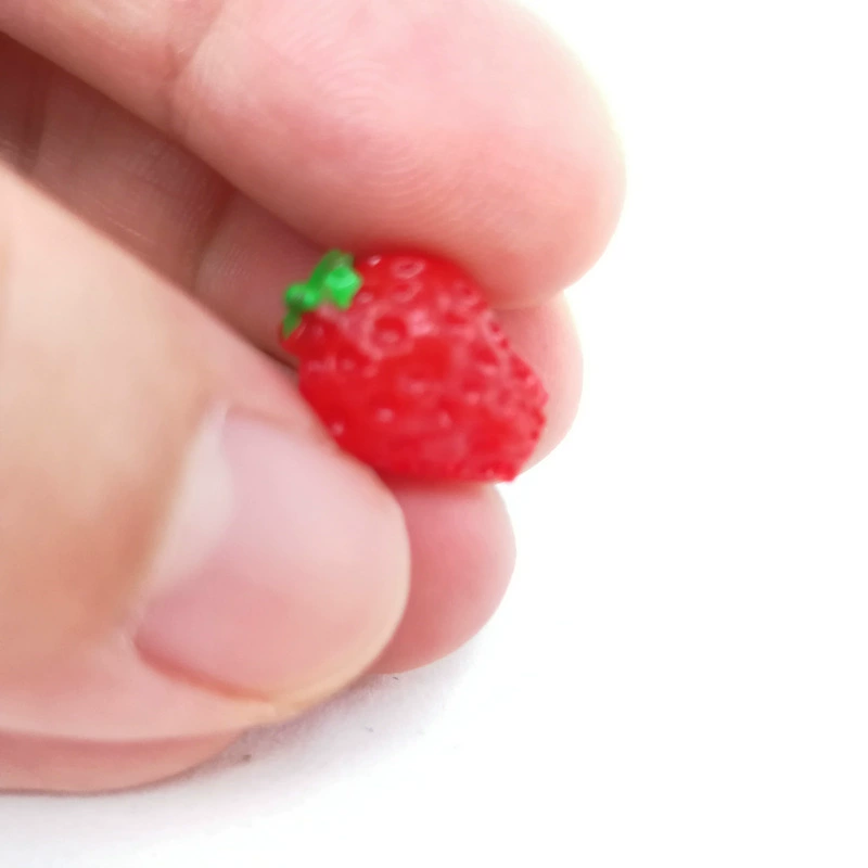 Мини-модель [маленькая клубника] Трехмерный фруктовый кукольный домик BJD для еды и игр