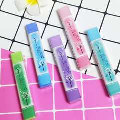 創意小清新純之風橡皮擦長條彩色純之風學生橡皮鉛筆擦學習獎品