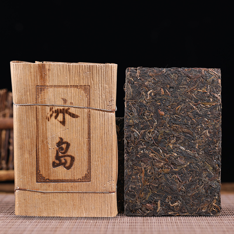 云南普洱茶生茶厂家批发 陈年老树茶笋壳装 冰岛普洱生茶砖500克|ru