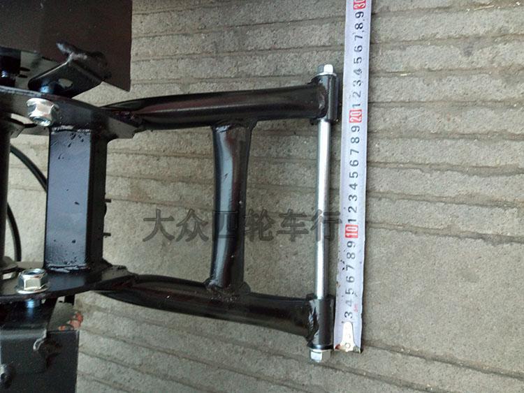 DIY modified four-wheel ATV accessories two-wheel modified three-wheel motorcycle rear axle assembly with brake 7-inch wheel