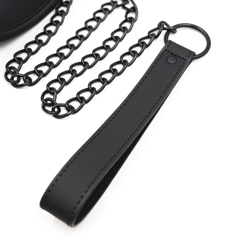 Factory store wholesale sexy flirting supplies leather neck gaiter traction collar necklace necklace dog chain foreign trade supply