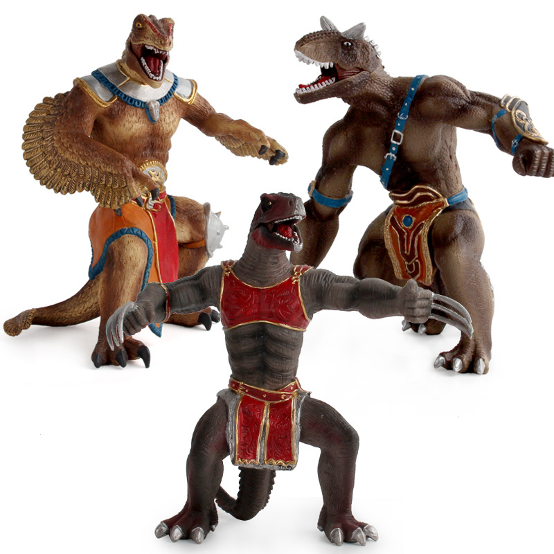 Nuevo modelo transfronterizo juguete hoz cuerno de dragón Pluma de dragón Dragón de uñas dragón espina dorsal Dragón Tyrannosaurus Dragón Guerrero