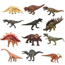 跨境侏罗纪实心大号恐龙模型玩具 霸王龙三角龙玩具模型 地摊玩具