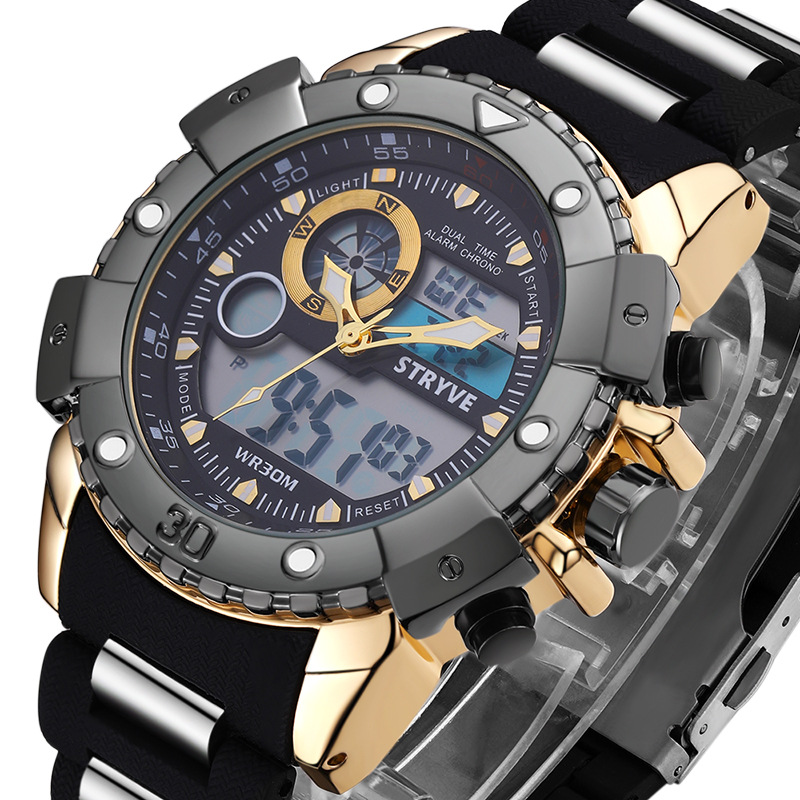 Venta caliente stryve hombres moda multi-funcional doble movimiento impermeable deportes estudiante deportes transfronterizo e-commerce Mesa 8001