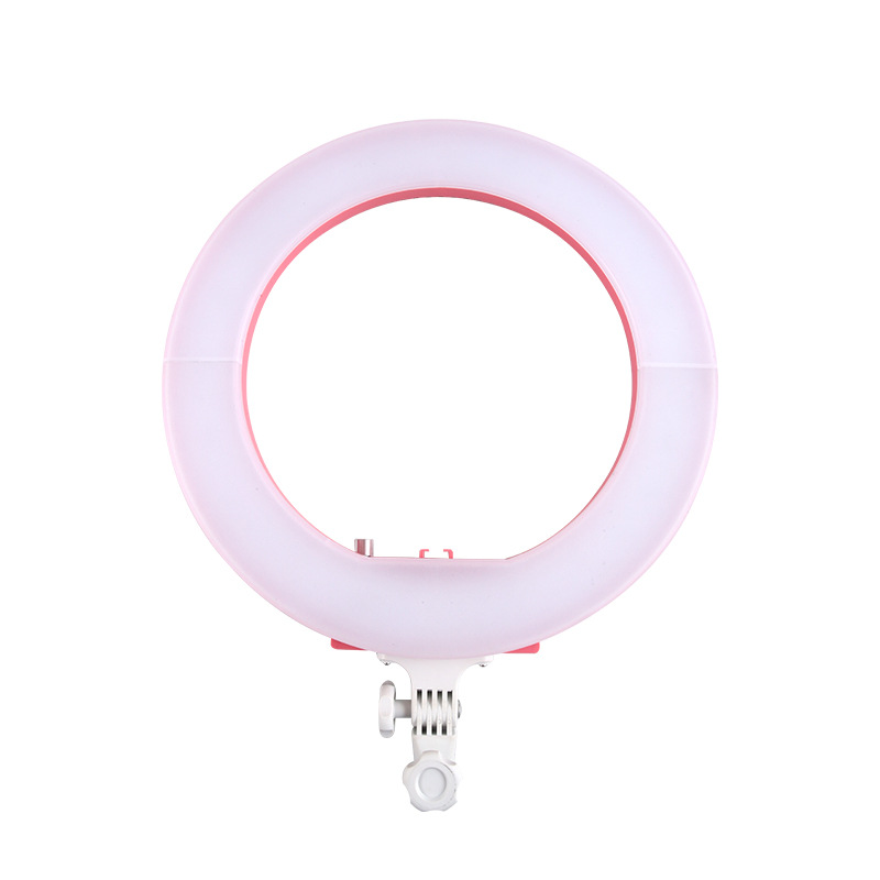 18寸粉色自拍補光燈網紅直播補光led單色自拍燈攝影手機拍照通用
