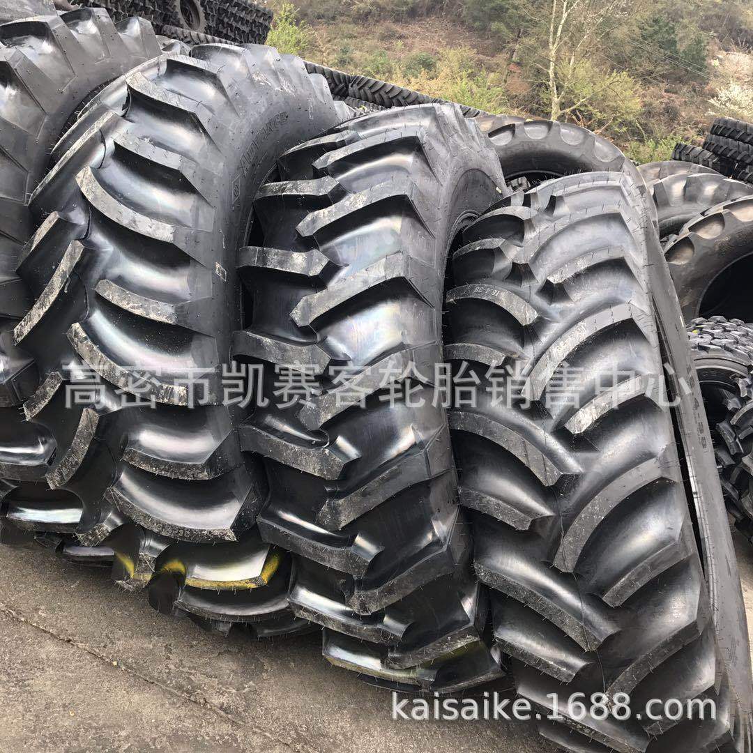 大马力拖拉机轮胎18.4-38人字宽齿加厚农业机械双排轮胎