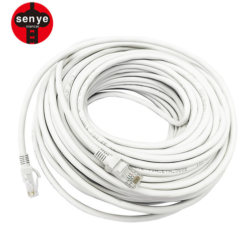 15M Cat6 high-speed network patch cord, sufficient length, gray unshielded Category 6 finished network cable with RJ45 connectors