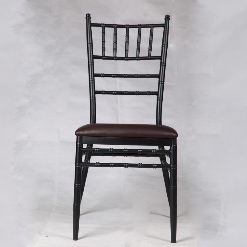 新品婚礼户外草坪椅竹节椅金属户外婚礼婚庆竹节椅金色竹节椅坐垫