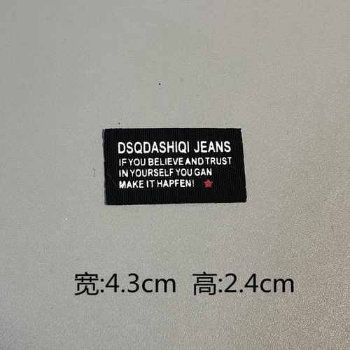 Spring New Arrival Trend Items Various Letter Printing Labels for Fashion Accessories, Boxes, Bags, Clothing, Pants, Matching Decorative Fabric Badges