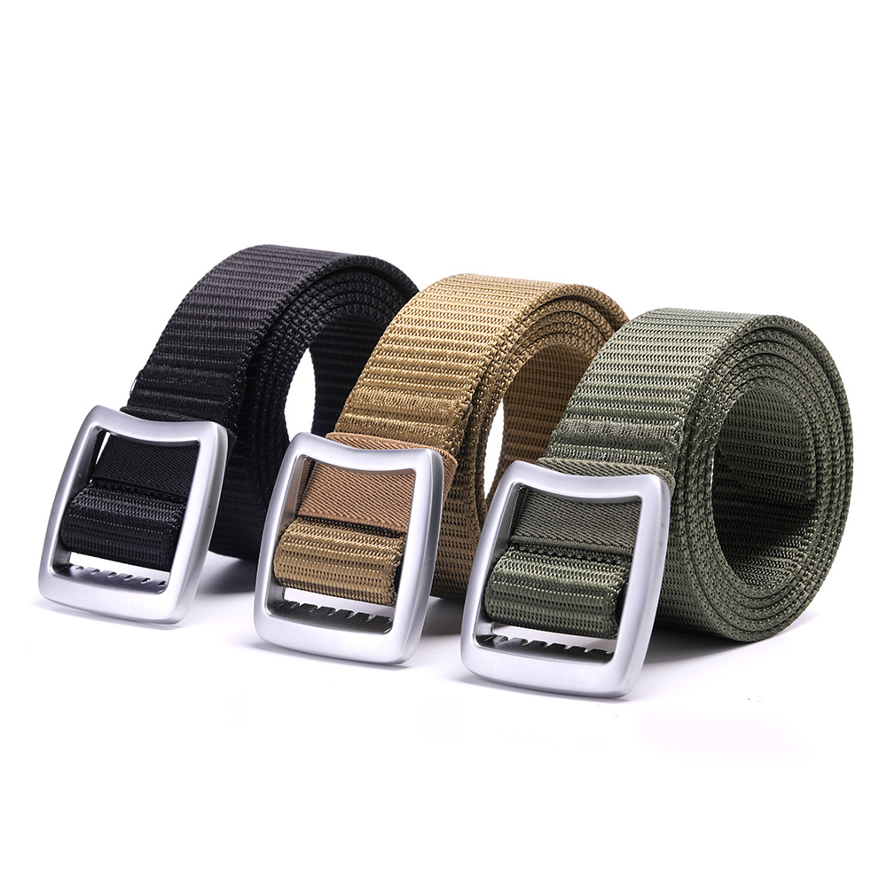 Nuevos hombres de deportes al aire libre Fuerzas Especiales cinturón táctico nylon militar cinturón de ventilador no ajustable hebilla japonesa patrón de cuentas pantalones cinturón