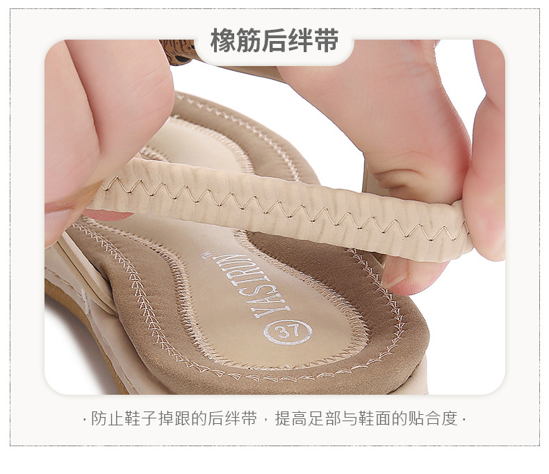 Cross-border supply 2025 new style sandal for women, thick-soled cake, large-sized women's sandal, fashionable Roman style, 36-43 undefined