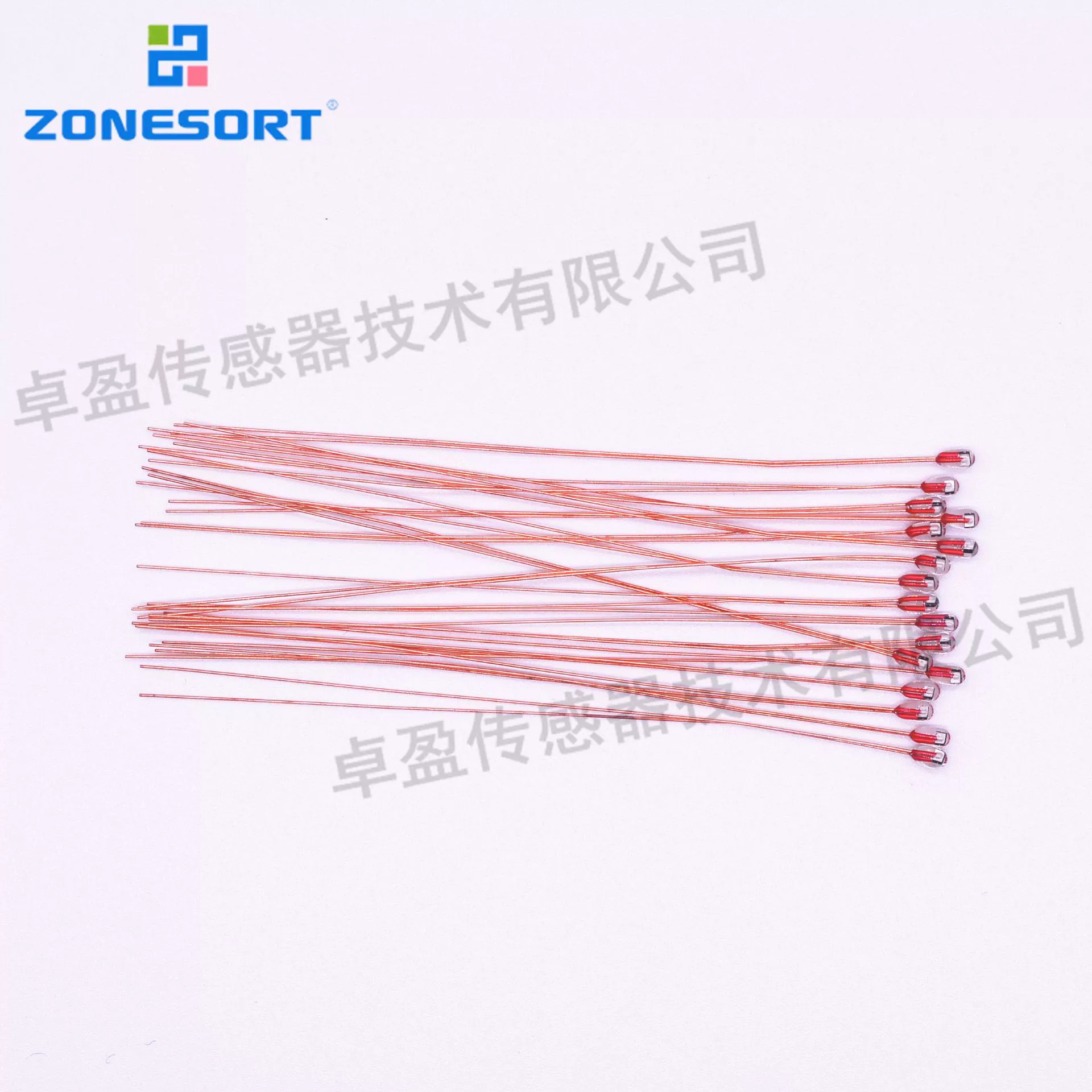 Падая Тип термистор шарика диода НТК стеклянного уплотнения высокотемпературный устойчивый 100 К 1% 4200 несимметричный